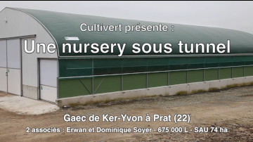 Une nursery sous tunnel