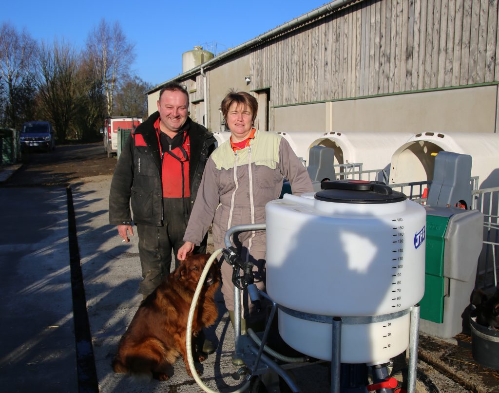 chariot à lait